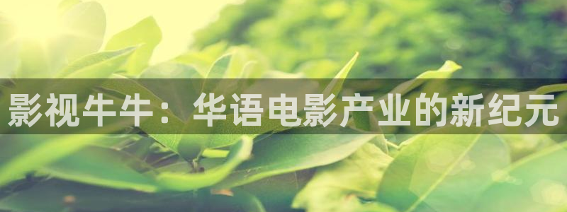 神马888影视：影视牛牛：华语电影产业的新纪元